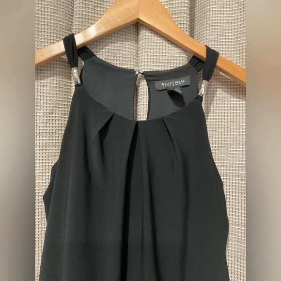 White House Black Market Black Sleeveless Maxi Dress, Size X-Small - Picture 3 of 9